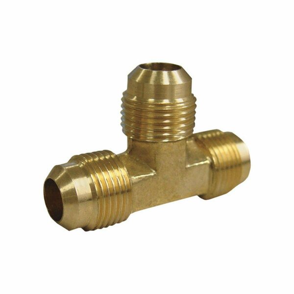 Swivel 0.31 x 0.31 in. Dia. x 5 &amp; 16 in. Dia. Flare To Flare To Flare Yellow Brass Tee, 10PK SW2738176
